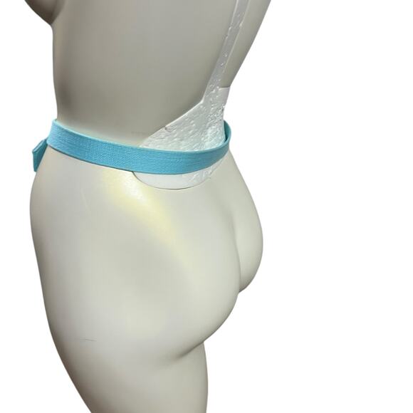 Vintage Adjustable Light Blue Fabric Belt - Small/Medium Waist - Picture 16 of 16